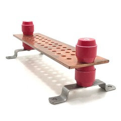 Harger GBIP14416JMGB Lightning & Grounding Bar w Insulators, Mounting Brackets