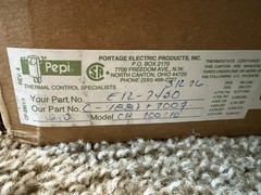 Pepi E12-7450 Flow Control Thermostat CH E10R+200A 200°F Opening Temp Rating