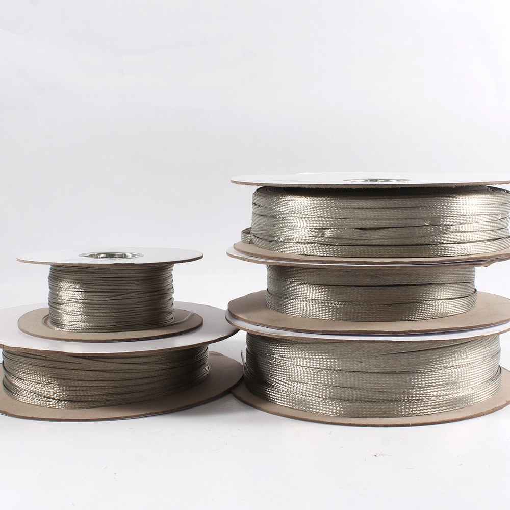 Braid Metal Cable Sleeve Mesh Tinned Copper EMI RFI ESD Shielding 15&32Feet Lot