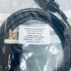 Waters IEC/NEMA US Mains Cable Issue 2 15 A Lot of 5 Cables