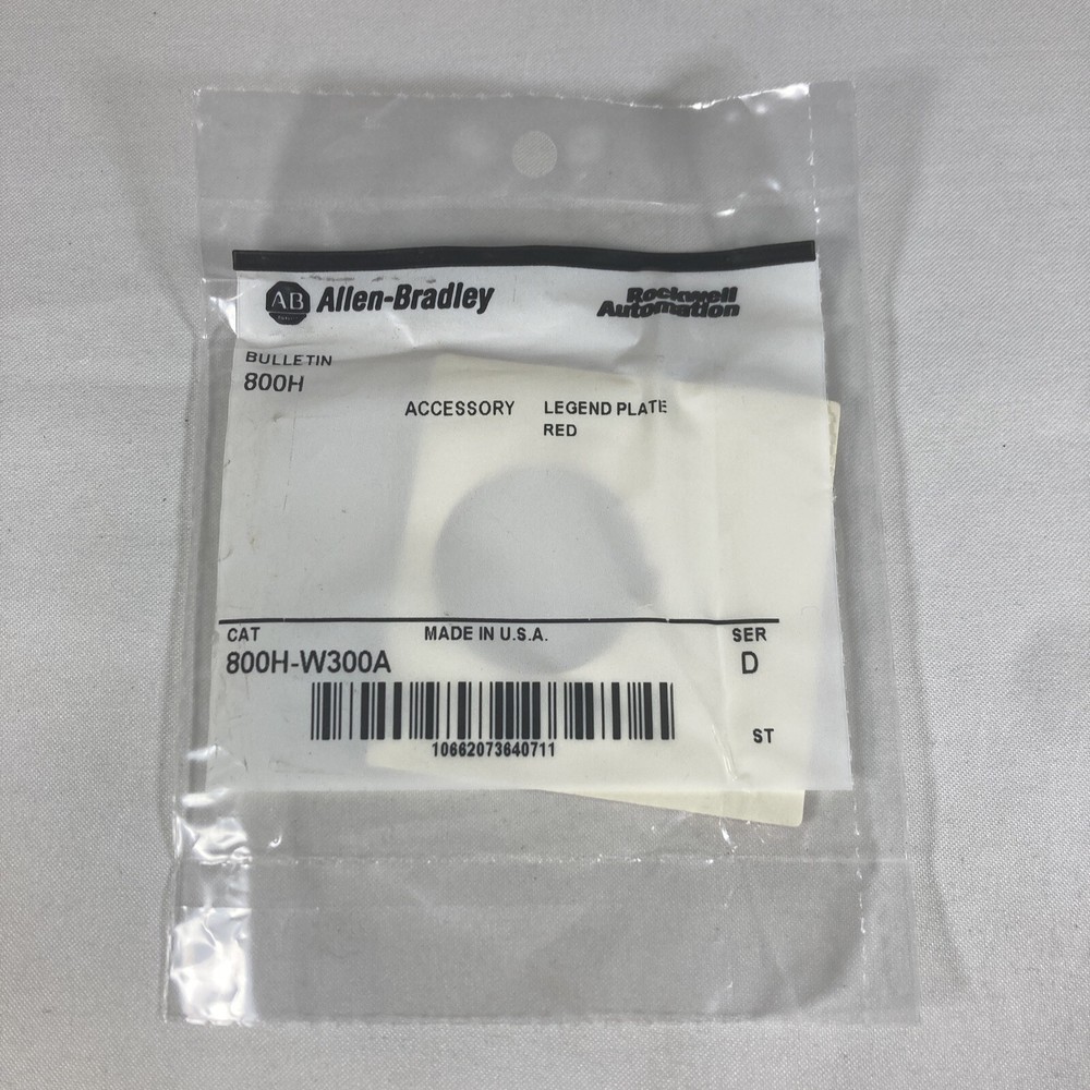 ALLEN BRADLEY 800H-W300A / 800HW300A Series D – New