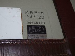 Carl ZEiss Jena MRB-K 24/120 MRBK24120 Aerial Camera Film Magazine