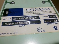 Sylvania VMAS-400-1200-XC M-400 Metalarc Lamp 400 Watts 120V 60C Ballast AK