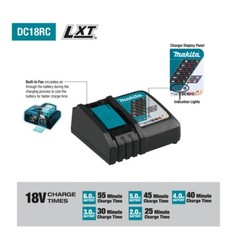 Makita DC18RC 18V LXT Lithium‑Ion Rapid Charger