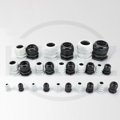 Cable Gland IP68 Waterproof Black White Nylon Compression M7/9/11/13.5/16/19-M48