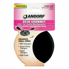 Jandorf DESK GROMMET Black Flexi Fits 2-3/8″ Hole Cable Management Protect 61609