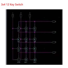 3×4 4×4 Matrix Array 12 16 Key 3*4 4*4 Switch Keypad Keyboard Module for Arduino