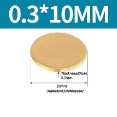 H62 Solids Brass Discs Blanks Metal Round Sheets OD 10-180mm Thick 0.3mm – 6mm