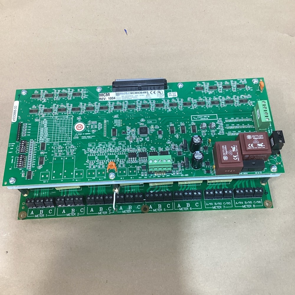 Square D MCM8364M3 Power Logic Multi-Circuit Monitoring Assembly 100-300VAC