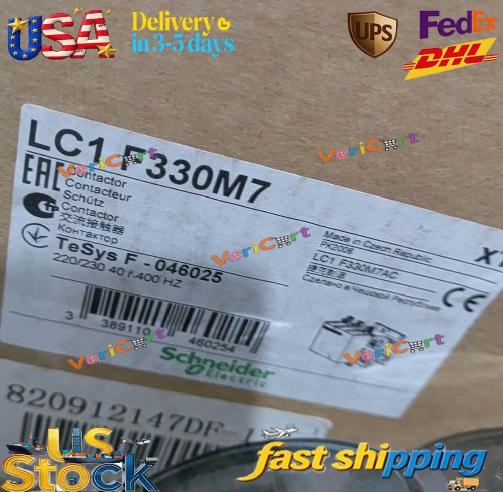 one New snd Contactor LC1F330M7 330A 220V 50/60Hz Fast Ship
