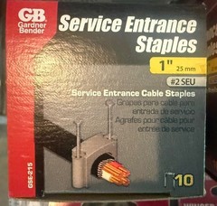 lot of electrical supplies – NEW – staples/straps/connectors – 13 packages