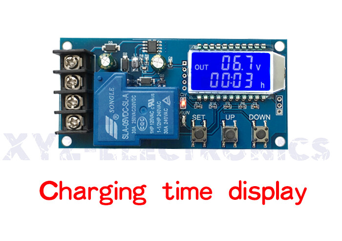 30A 6-60V Lithium Battery Charge NC Control Module Protection Board LCD Display