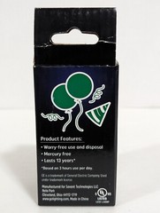 GE LED Party Light Bulb A15 Green 100 Lumens 3-Watt 93116856