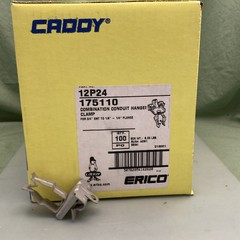 ERICO CADDY 12P24 3/4″ conduit to 1/8″-1/4″ flanges Push-In Caddy Conduit Clip