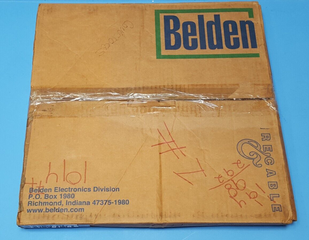 (194 FT) FLAT RIBBON CABLE, 9L28010-008, BELDEN, 10 Conductors, 28AWG, 300VAC