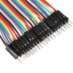40 pcs 20cm Male to Male Color Breadboard Cable Jump Wire Jumper For RC Models