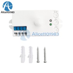 DC12-24V AC110-240V 5.8GHz Microwave Radar Sensor Body Motion HF Detector Switch