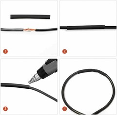 560 PCS. 2:1 HEAT SHRINK TUBING TUBE SLEEVING WRAP CABLE WIRE 5 COLORS 12 SIZES