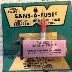 WORKMAN FA450 FA700 FA1000 FA2700 VINTAGE CIRCUIT BREAKERS SANS-A-FUSE