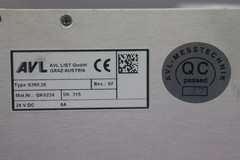 AVL 6260.28 Test System Control Module AVL60322 24VDC 6A Rev: 07 Used
