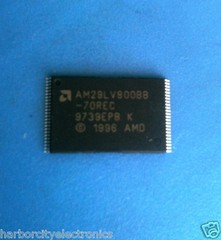 12x AM29LV800BB-70REC AMD 8 Megabit 1 M x 8-Bit/512 K x 16-Bit CMOS 3V FLASH Mem