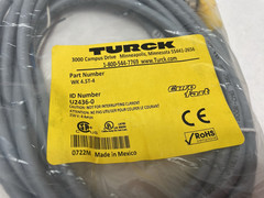 Turck WK 4.5T-4 Eurofast Single End Rt Angle Cordset U2436-0