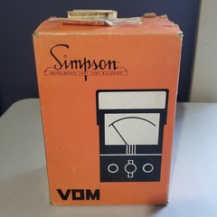 Simpson 260-8 Analog Volt-Ohm-Milliammeter Overload Protection Portable 250A AC