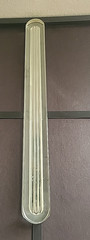 13-inch VINTAGE MACBETH SIGHT GLASS REFLEX 11 INCH CORNING GLASS # B19 14