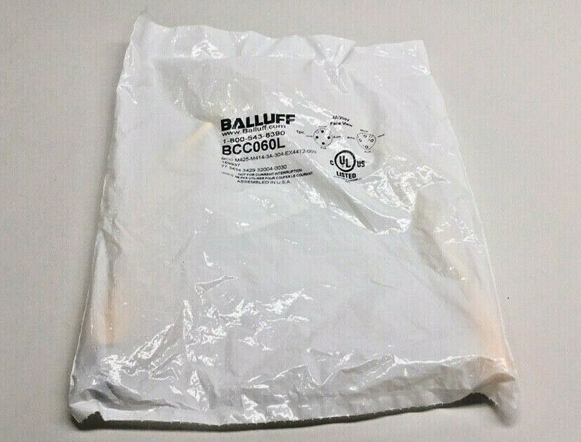 Balluff BCC060L Cable 90′ Degree Female and Male Threaded Straight