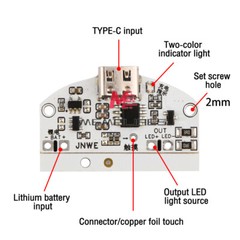 Type-C Table Lamp Circuit Board USB Charging Three Gear Stepless Control Module