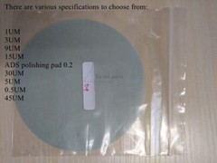 10x 3/1/9um polishing paper for optical fiber connectors, diamond polishing pad