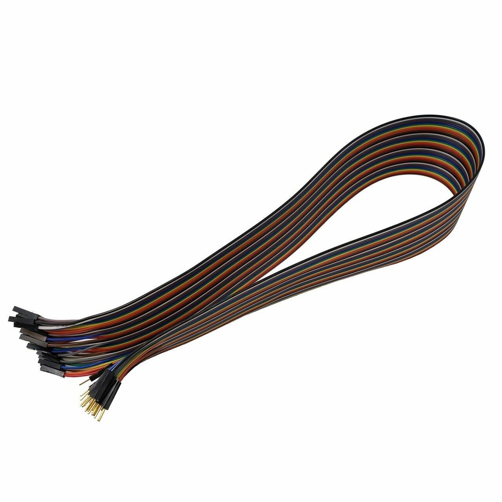 1M – 40 Pin Ribbon Cable w/Dupont Connectors (Male to Female)