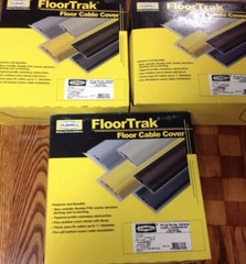 3 – Boxes – HUBBEL FLOORTRAK 5ft BEIGE CABLE FLOOR COVER NEW !!