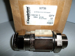 ⭐NEW⭐ Appleton 32T35 Cable Gland T3 Series Brass/Nickel Plated 32-TRITON