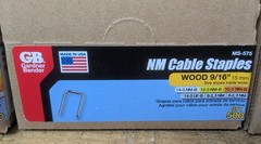 Case of 5000 (10-500 Packs) Gardner Bender 9/16 NM Cable Staples MS-575