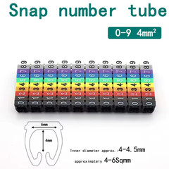 150/100Pcs Cable Markers Colourful C-Type Marker Number Tag Label for 2-3Mm Wire