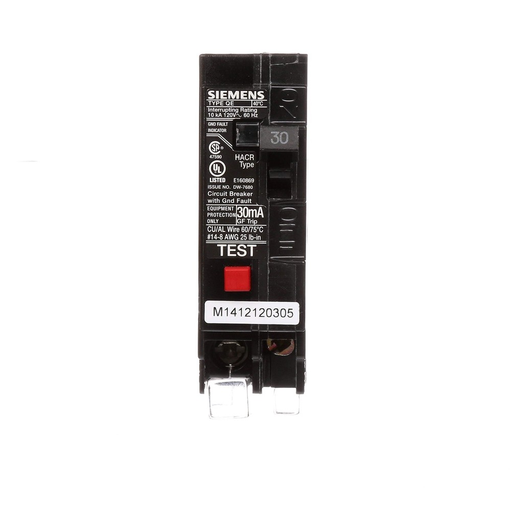 NIB – Siemens – QE130 – Low Voltage Residential Circuit Breaker, 30A, 120V