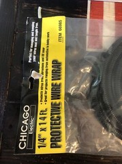 1/4″ diameter X 14 ft Protective Coil Black Loom Plastic Split Cable Cover