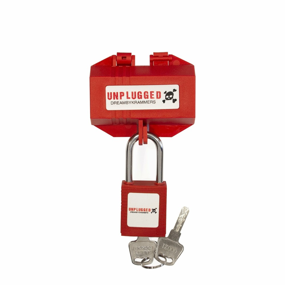 Electrical Plug Safety Lock for Equipment Secure Lockout for Musicians Parents