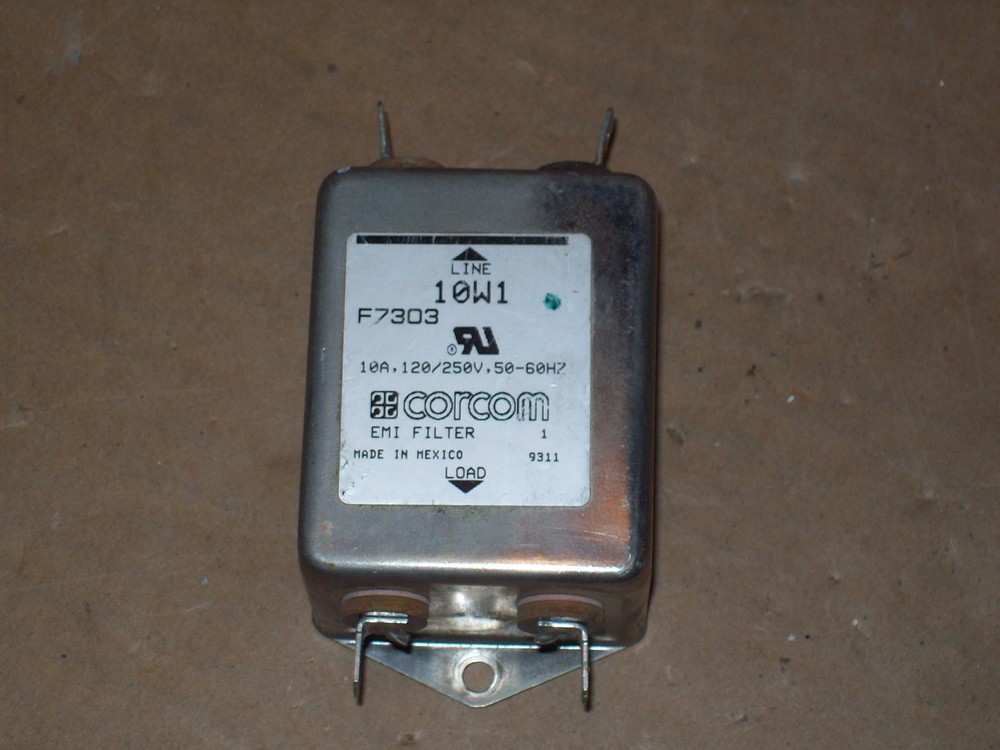 CORCOM 10W1 EMI FILTER 10A @ 120/250 VAC P401