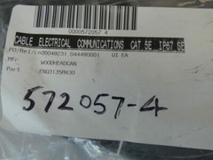 140′ CAT 5e Ethernet Cable, Male/Male RJ45 Connectors – NEW Surplus!