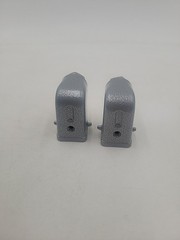 Lot Of 2 Industrial Heavy Duty Connector Hood, Han 3A Size, 90 Degree Side Entry