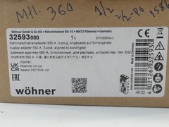 Wohner 32593 Busbar Adapter 690V 580A 3P – NEW Surplus!