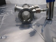 AMAT 0040-20433 Stainless Steel Vacuum Tube TEE, NW40 Flanges, 104477