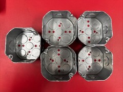 Appleton 3-1/2″ Octagon Box 2” Deep Qty: 5 New