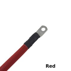 2 AWG Gauge Custom Battery Cable Copper Braided (Red)