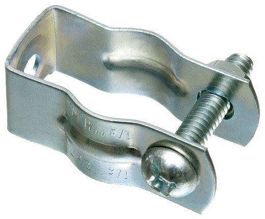 Arlington 2000, Steel, 1/2″ EMT, 3/8 or 1/2″ Rigid Pipe Hanger with Bolt, 1 pc