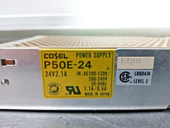 Cosel P50E-24 (P50E24) Power Supply 24V, 2.1A, 100-120V/200-240V