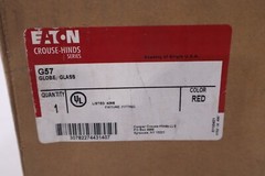 NEW EATON CORPORATION G57 / G57 GLASS GLOBE STOCK H193