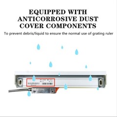 3Axis 4″x20″x22″ Linear Glass Scale Bridgeport CNC Mill Digital Readout DRO Kit